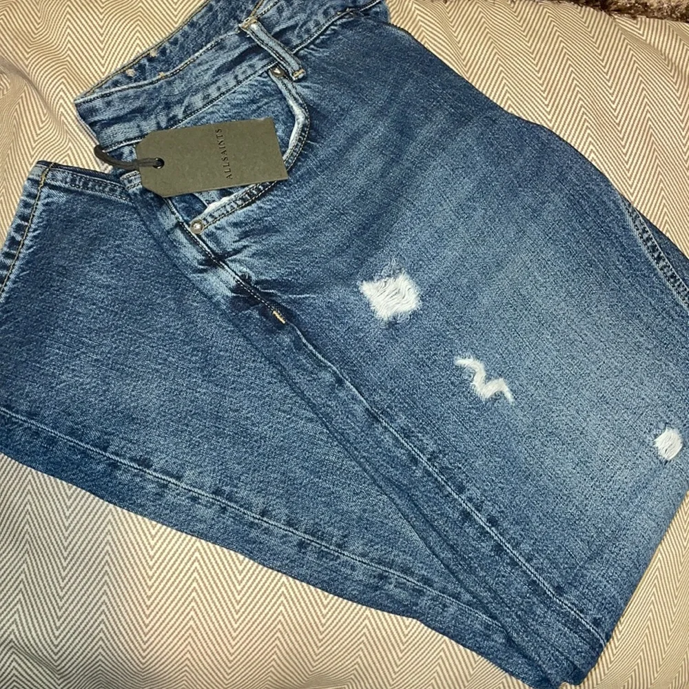 ALL SAINTS MID INDIGO BLUE JEANS. - Picture 6 of 10